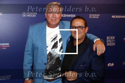 Amsterdam 22 maart 2019
Boekenbal in de amsterdamse schouwburg. Tom Lanoye (R) en partner