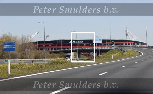 Alkmaar 6 april 2020
AZ stadion zonder dak vanaf de snelweg gezien