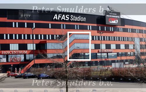 Alkmaar 6 april 2020
AZ stadion zonder dak vanaf de snelweg gezien