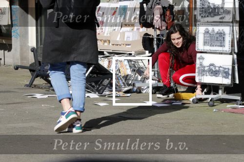 Amsterdam 12 maart 2020
Rek met ansichtkaarten omgewaaid.