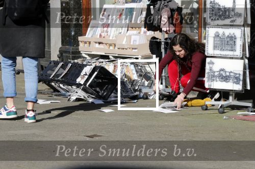Amsterdam 12 maart 2020
Rek met ansichtkaarten omgewaaid.