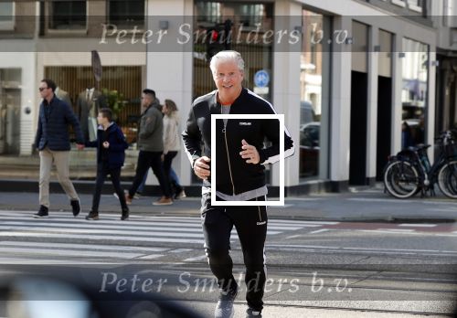 Amsterdam 16 maart 2020
Dries Roelvink hardlopend op de pc hooftstraat