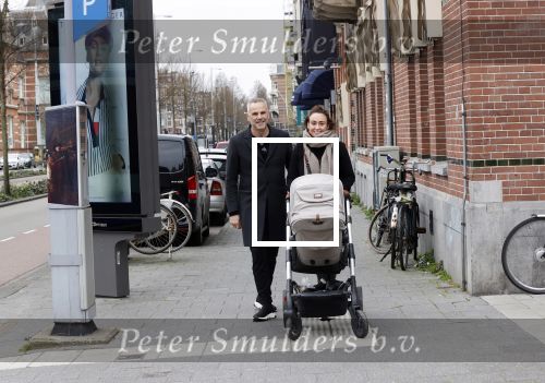 Amsterdam 18 maart 2020
Fulko v Kooperen met zijn vriendin achter de kinderwagen