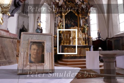 Lech 24 februari 2020
Fotolijst  prins Friso staat nog steeds in de kerk in Lech.