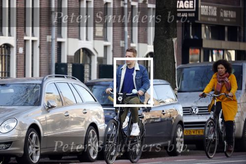 Amsterdam 30 maart 2021
Alex Klaassen op de fiets in Amsterdam.