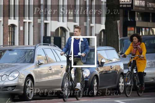 Amsterdam 30 maart 2021
Alex Klaassen op de fiets in Amsterdam.