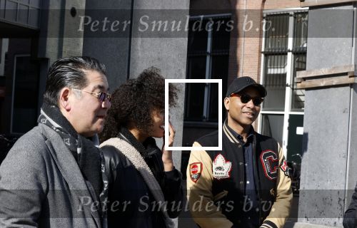 Amsterdam 26 maart 2021
Onthulling muurschildering van Judith de Leeuw bij het Leidse plein . Humberto Tan en Won Yip hebben gesponsord.