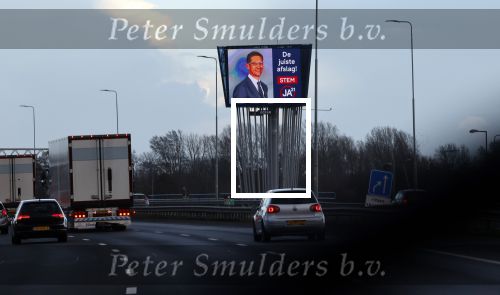 Rotterdam 21 maart 2021
Abri reclame JA21 met Joost Eerdmans