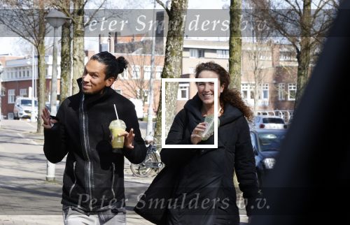 Amsterdam 29 maart 2021
Ryan Marciano met zijn vriendin Kim Sanders in Amsterdam zuid.