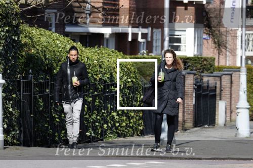 Amsterdam 29 maart 2021
Ryan Marciano met zijn vriendin Kim Sanders in Amsterdam zuid.