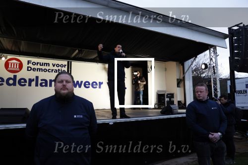 Amsterdam 17 maart 2021
Thierry Baudet bij bijeenkomst Forum voor democratie bij de westergasfabriek.