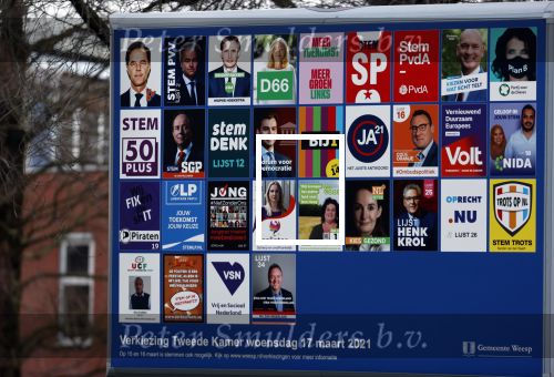 Amsterdam en Weesp 11 maart 2021
Regenboog  bij Arena en de verkiezingen 2021