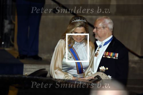 Amsterdam 5 april 2022
Koningin Maxima , Koning Willem Alexander en prinses Beatrix vertrekken na een staatsbanket met de president van India bij het Paleis op de Dam.