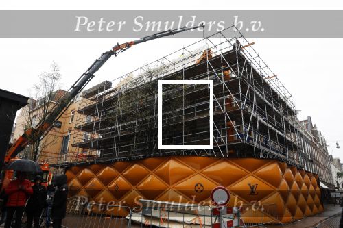 Amsterdam 4 april 2022
De nieuwe Louis Vuitton winkel in de pc hooftstraat in aanbouw