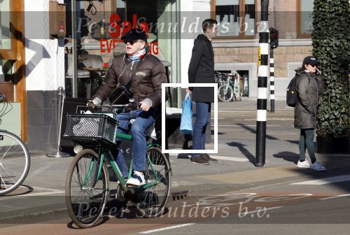Amsterdam 7 maart 2022
Marc Marie Huybregts op de fiets in Amsterdam zuid.