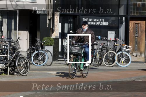 Amsterdam 7 maart 2022
Marc Marie Huybregts op de fiets in Amsterdam zuid.