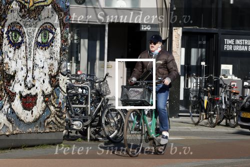 Amsterdam 7 maart 2022
Marc Marie Huybregts op de fiets in Amsterdam zuid.