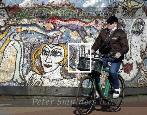 Amsterdam 7 maart 2022
Marc Marie Huybregts op de fiets in Amsterdam zuid.
