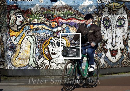 Amsterdam 7 maart 2022
Marc Marie Huybregts op de fiets in Amsterdam zuid.