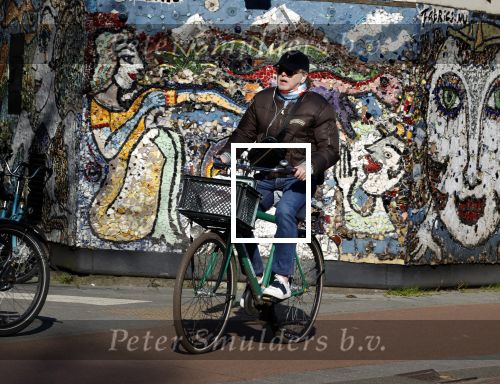 Amsterdam 7 maart 2022
Marc Marie Huybregts op de fiets in Amsterdam zuid.