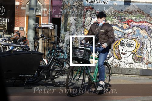 Amsterdam 7 maart 2022
Marc Marie Huybregts op de fiets in Amsterdam zuid.