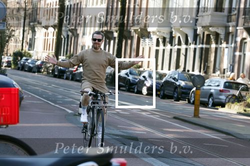 Amsterdam 10 maart 2022
Selwyn Senatori op zijn fiets in Amsterdam zuid