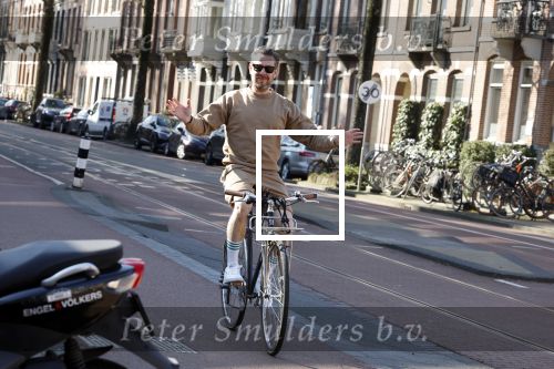 Amsterdam 10 maart 2022
Selwyn Senatori op zijn fiets in Amsterdam zuid