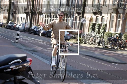 Amsterdam 10 maart 2022
Selwyn Senatori op zijn fiets in Amsterdam zuid