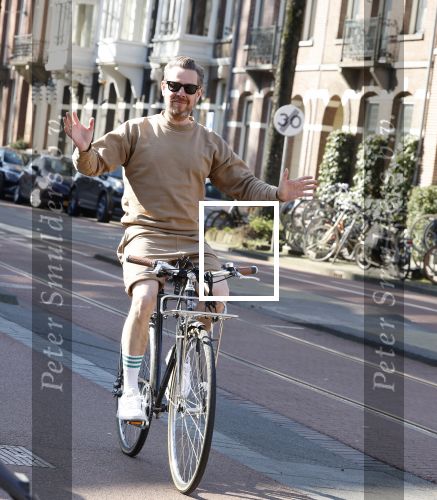 Amsterdam 10 maart 2022
Selwyn Senatori op zijn fiets in Amsterdam zuid