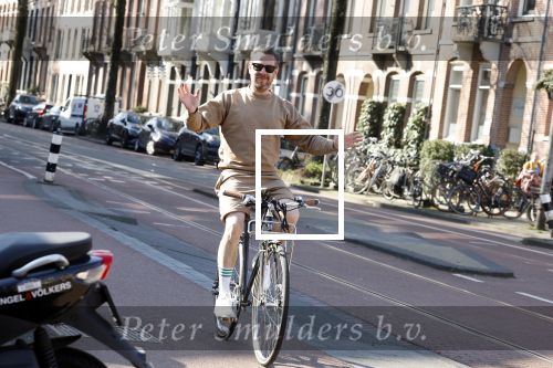 Amsterdam 10 maart 2022
Selwyn Senatori op zijn fiets in Amsterdam zuid