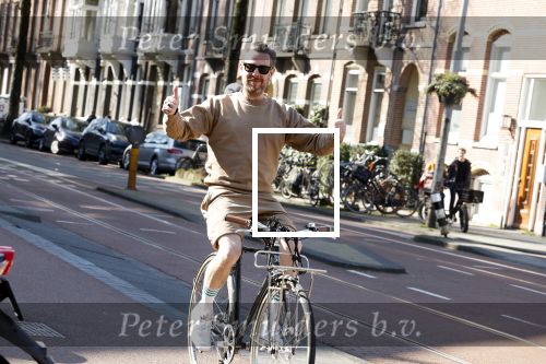Amsterdam 10 maart 2022
Selwyn Senatori op zijn fiets in Amsterdam zuid