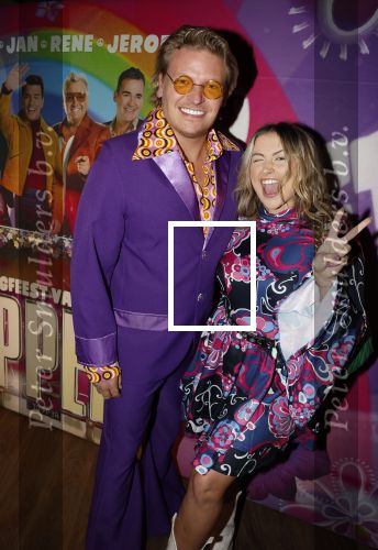 Amsterdam 4 april 2022
Thomas Berge en zijn vriendin Elianne bij presentatie toppers in de arena.
Aanwezig oa Jan Smit Jeroen v d Boom  en Rene Froger