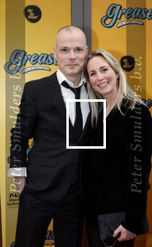 Amsterdam 3 april 2023
Premiere Grease in het DeLaMar theater.
Alexandra Alphenaar met partner