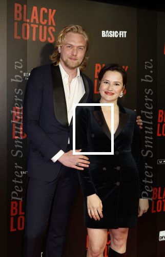 Amsterdam 10 april 2023
Premiere Black Lotus in Tuschinski met Rico Verhoeven in de hoofdrol.
Barbara Sloesen met partner