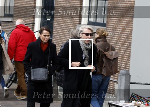 Amsterdam 15 april 2023
Frank Boeijen met zijn vrouw op straat in het centrum van Amsterdam.
