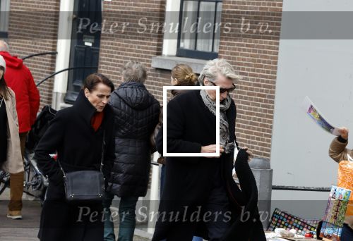 Amsterdam 15 april 2023
Frank Boeijen met zijn vrouw op straat in het centrum van Amsterdam.