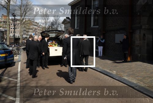 Amsterdam 15 april 2023
Herdenkingstdienst vooraf aan de begrafenis van Huub Oosterhuis in de Westertoren . Daarna gingen ze met de boot naar begraafplaats Zorgvlied