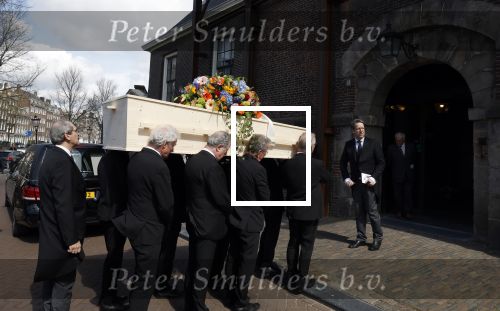Amsterdam 15 april 2023
Herdenkingstdienst vooraf aan de begrafenis van Huub Oosterhuis in de Westertoren . Daarna gingen ze met de boot naar begraafplaats Zorgvlied