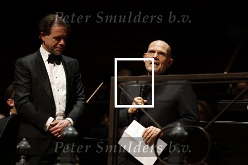 Amsterdam 18 april 2023
Jaap v Zweden krijgt de concertgebouwprijs 2023 in het concertgebouw uit handen van directeur Simon Reinink .