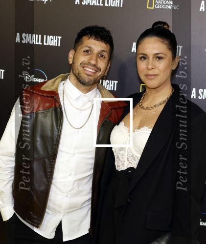 Amsterdam 17 april  2023
Premiere a small light in Tuschinski.
Jody Bernal met zijn vrouw