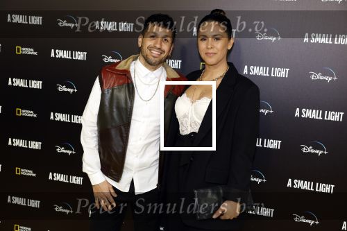 Amsterdam 17 april  2023
Premiere a small light in Tuschinski.
Jody Bernal met zijn vrouw
