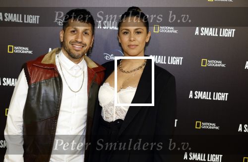 Amsterdam 17 april  2023
Premiere a small light in Tuschinski.
Jody Bernal met zijn vrouw