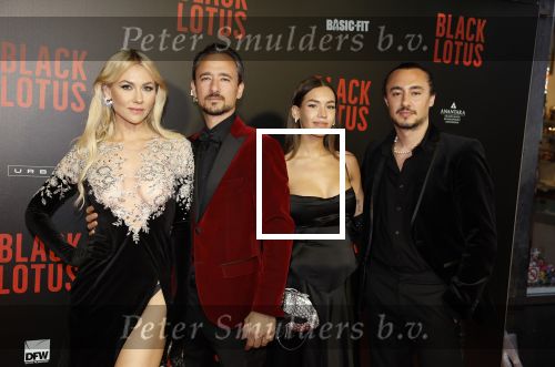 Amsterdam 10 april 2023
Premiere Black Lotus in Tuschinski met Rico Verhoeven in de hoofdrol.
Joseph Klibansky met vriendin Victoria en Louis Klibansky met zijn vrouw Susanna