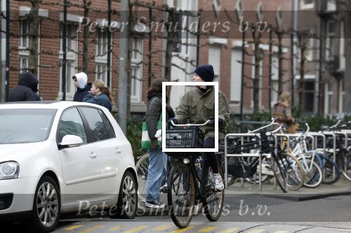 Amsterdam 22 maart 2023
Kim v Kooten op de fiets in Amsterdam zuid.