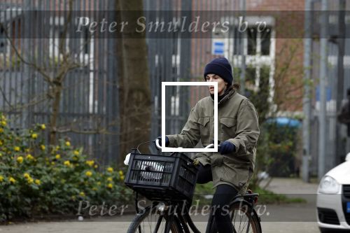 Amsterdam 22 maart 2023
Kim v Kooten op de fiets in Amsterdam zuid.