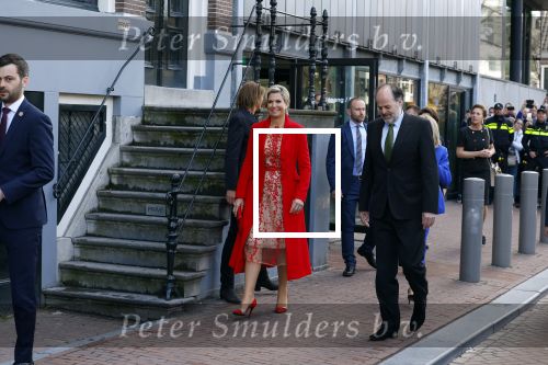 Amsterdam 12 april 2023
Koningin Maxima en Brigitte Macron bij het Anne Frank Huis