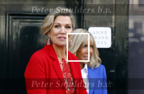 Amsterdam 12 april 2023
Koningin Maxima en Brigitte Macron bij het Anne Frank Huis