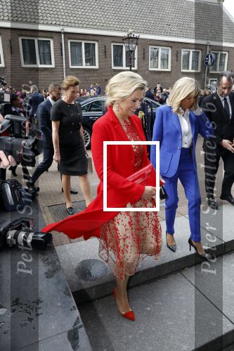Amsterdam 12 april 2023
Koningin Maxima en Brigitte Macron bij het Anne Frank Huis