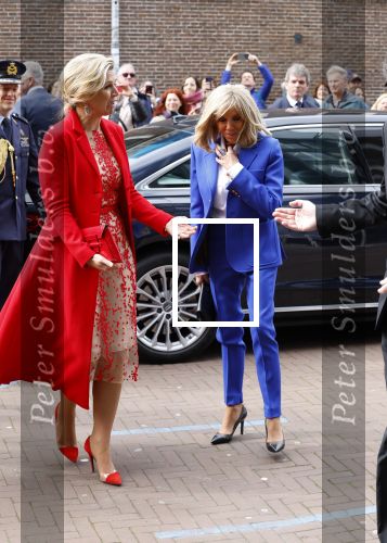 Amsterdam 12 april 2023
Koningin Maxima en Brigitte Macron bij het Anne Frank Huis