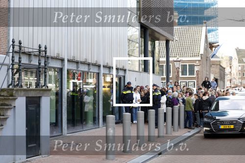 Amsterdam 12 april 2023
Koningin Maxima en Brigitte Macron bij het Anne Frank Huis 
Audi A8 van Koningin Maxima